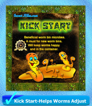 Worm Composting  ("KICK START") --- Beneficial Microbes  (2 Lbs)  Keep worms happy!