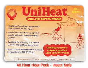 UniHeat 40 Hour Heat Pack for insect shipping