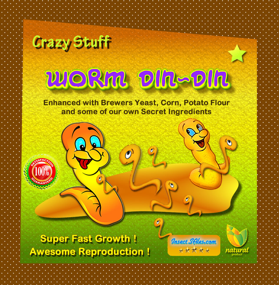 Crazy Stuff Worm Din-Din 2 lbs. Mazuri Worm Growth Food For All Compost Worms